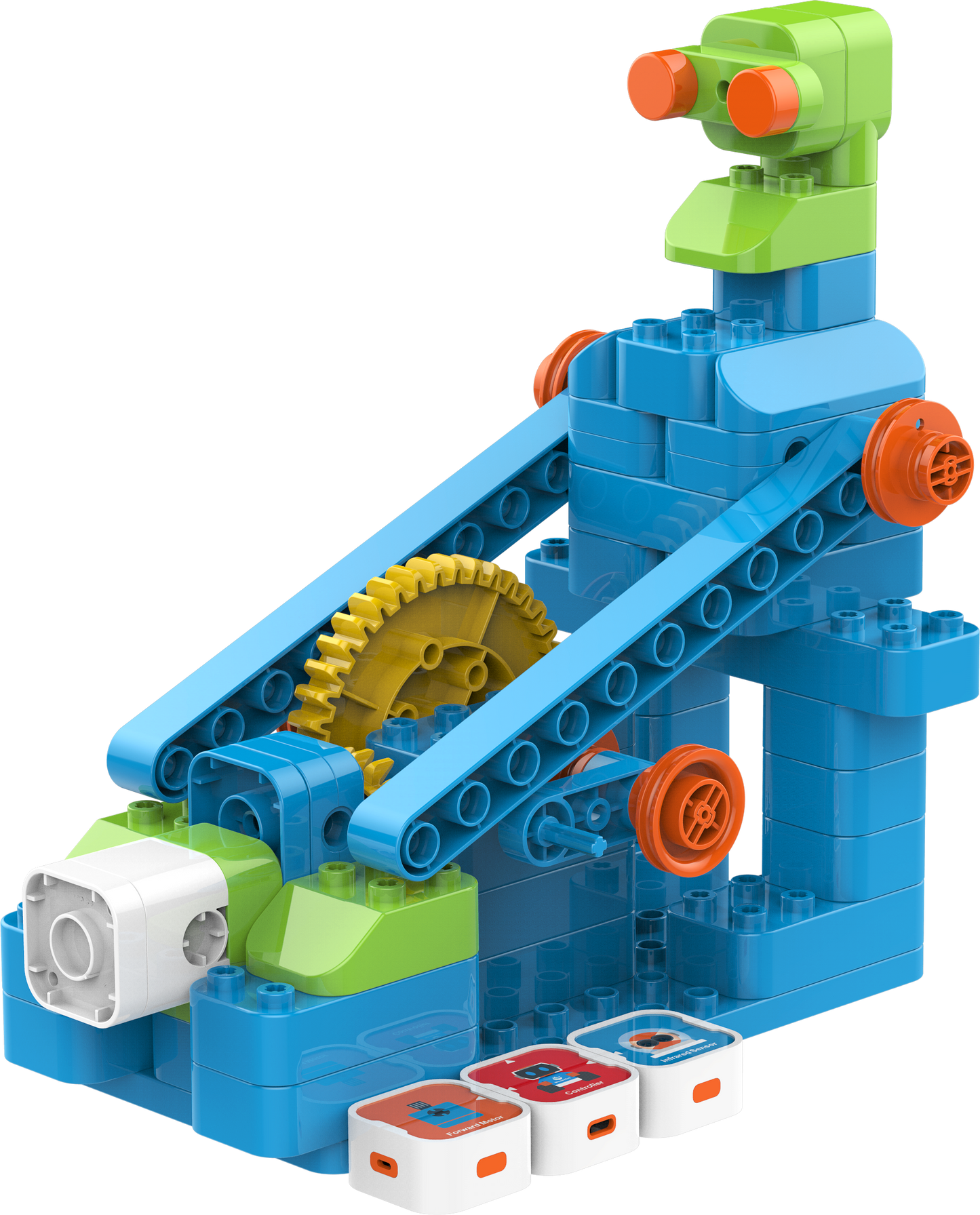 WhalesBot - U10 Pro - STEM fejlesztő játék - 3-6 éveseknek - 26 építhető játék