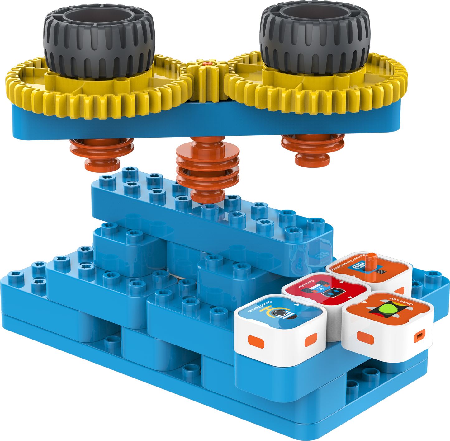 WhalesBot - U10 Pro - STEM fejlesztő játék - 3-6 éveseknek - 26 építhető játék