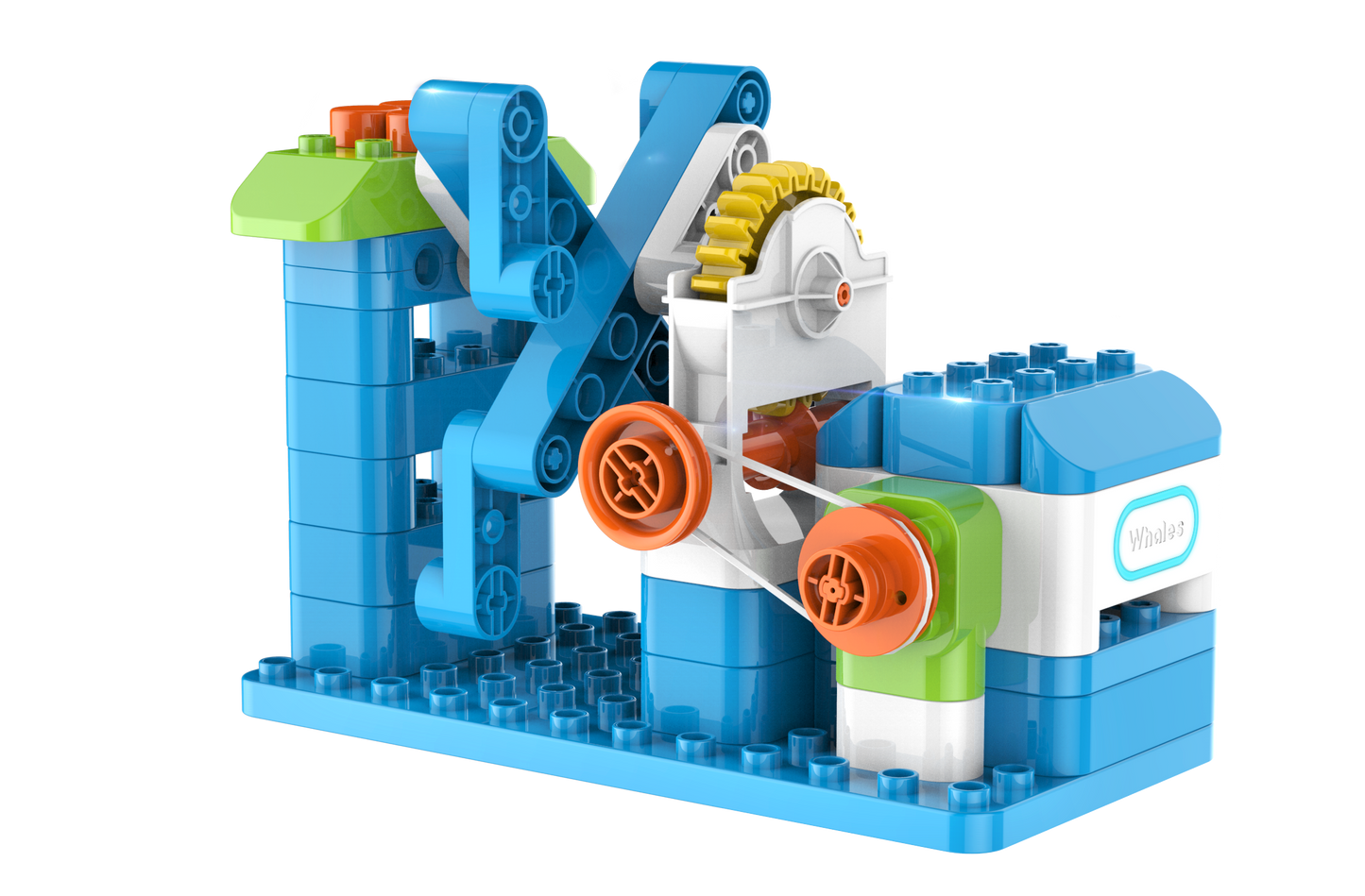 WhalesBot - U20 Pro - STEM fejlesztő játék - 4-7 éveseknek - 48 építhető játék