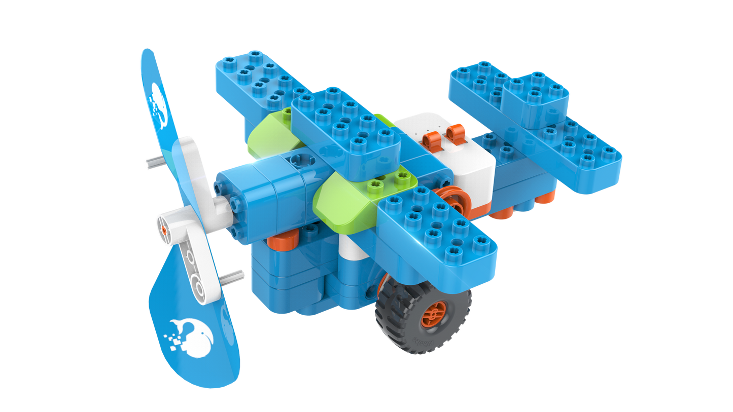 WhalesBot - U20 Pro - STEM fejlesztő játék - 4-7 éveseknek - 48 építhető játék