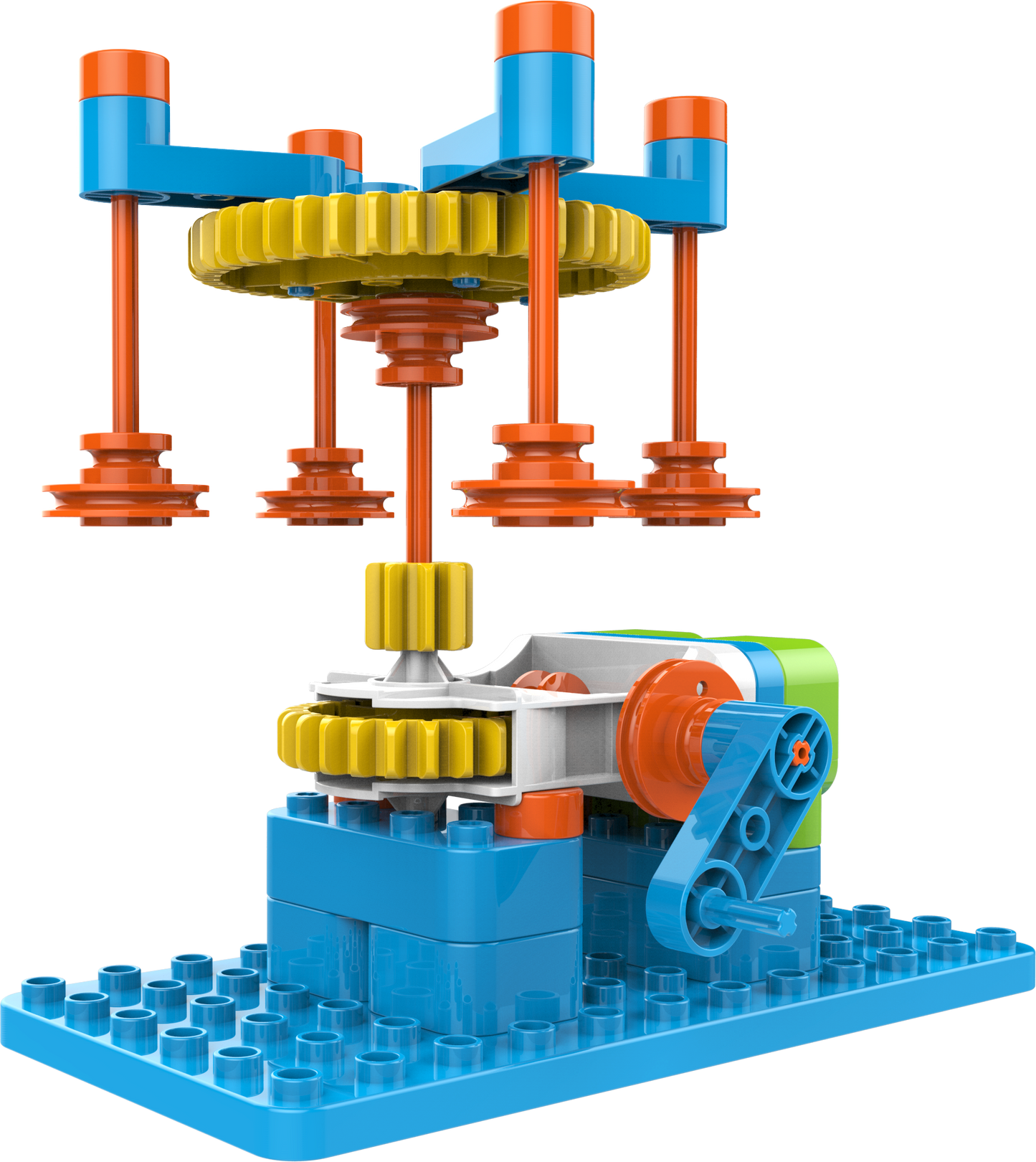 WhalesBot - U20 Pro - STEM fejlesztő játék - 4-7 éveseknek - 48 építhető játék
