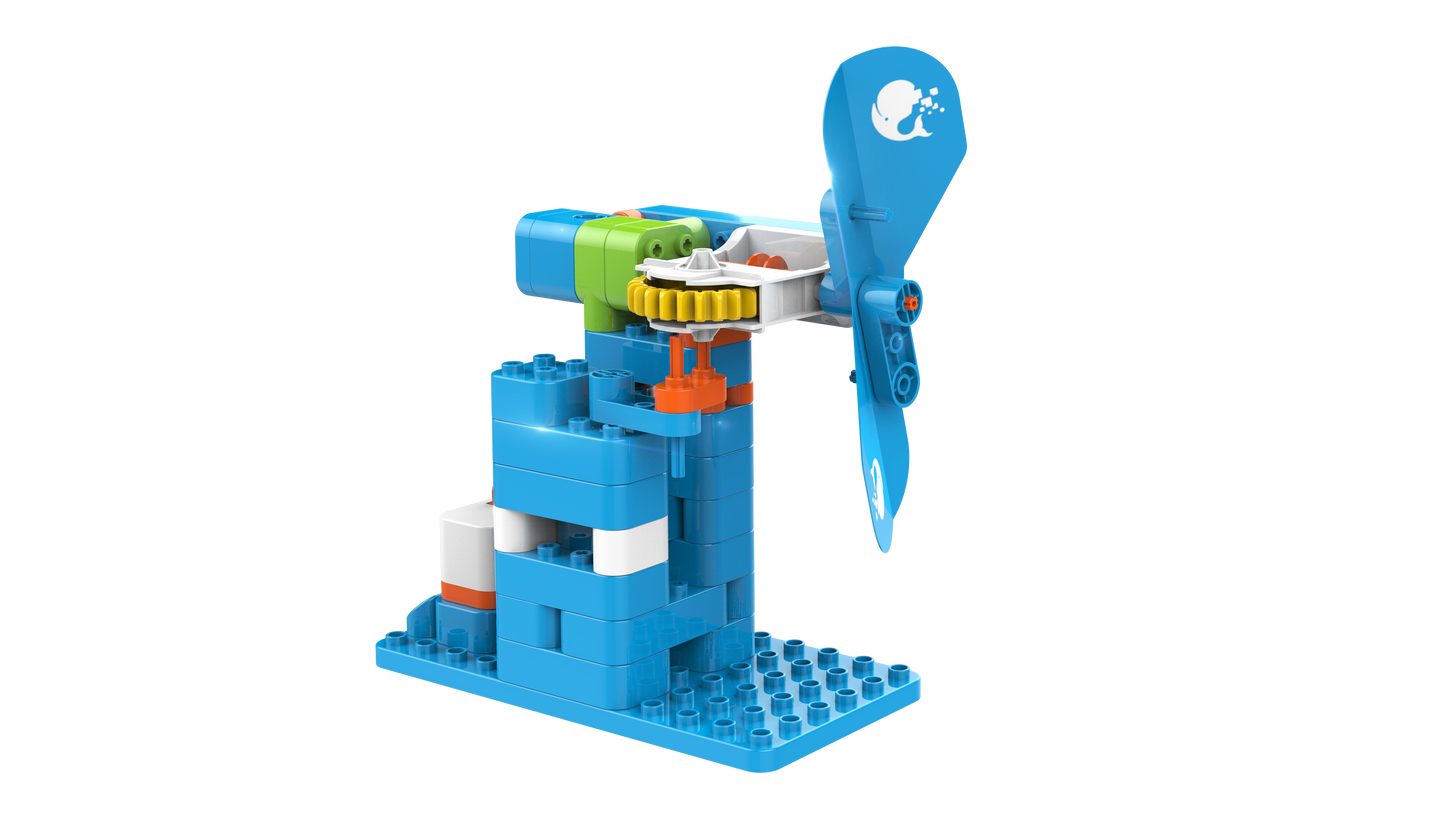 WhalesBot - U20 Pro - STEM fejlesztő játék - 4-7 éveseknek - 48 építhető játék