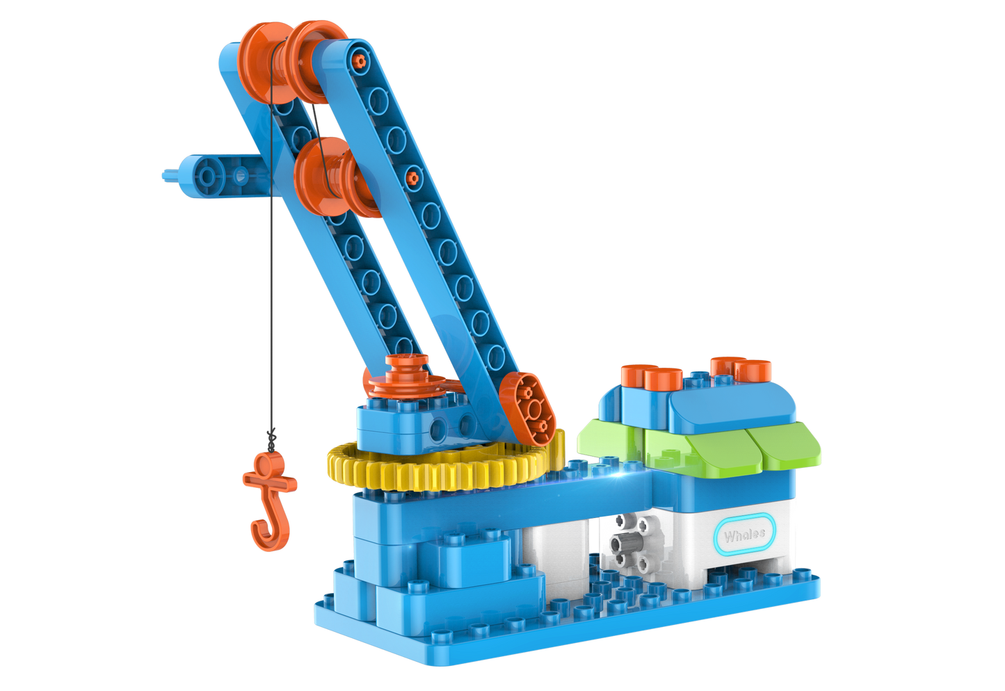 WhalesBot - U20 Pro - STEM fejlesztő játék - 4-7 éveseknek - 48 építhető játék