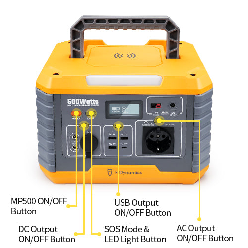 FJD POWERSEC MP500 - Portable power plant - 500 W