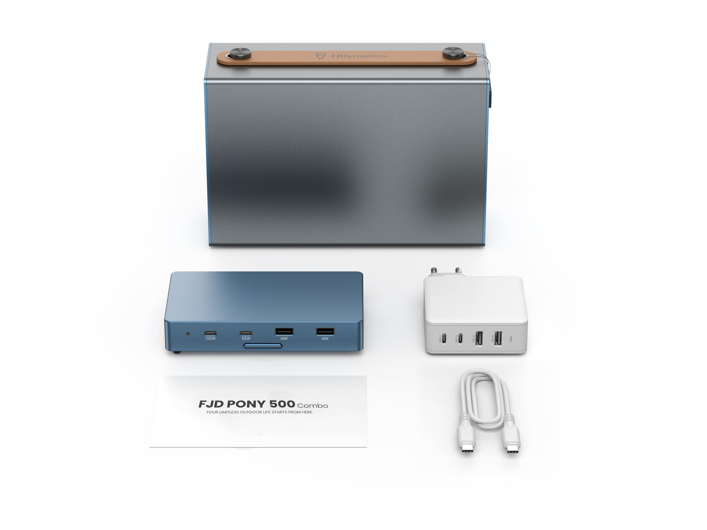 FJD PONY 500 - Hordozható erőmű - 500W - 504Wh