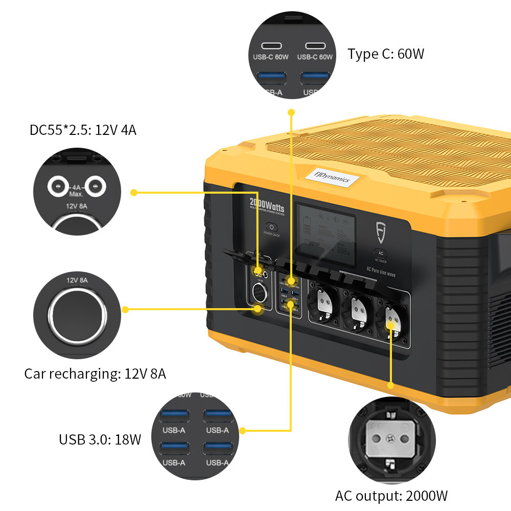 FJD POWERSEC MP2000 - Portable power plant - 2000 W
