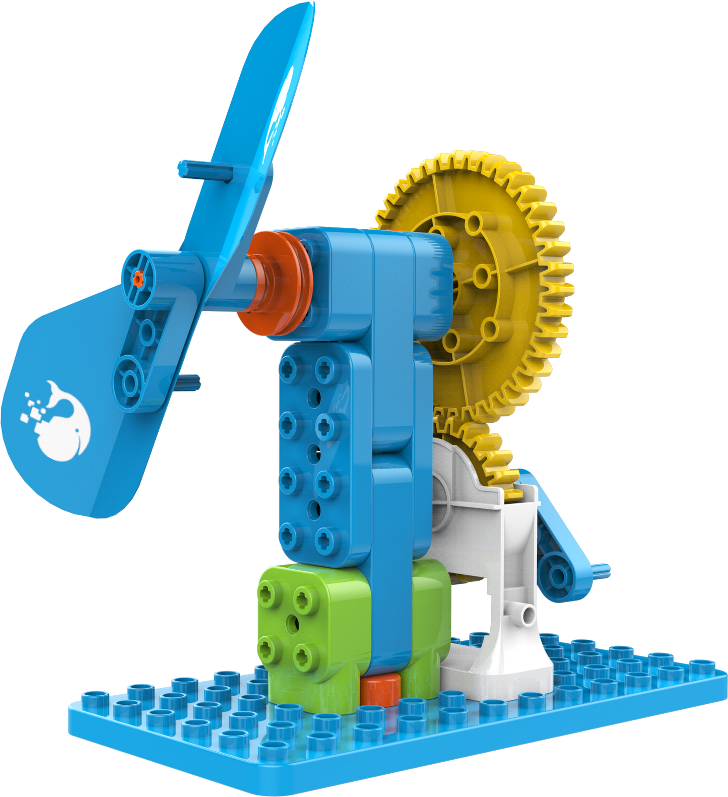 WhalesBot - U20 Pro - STEM fejlesztő játék - 4-7 éveseknek - 48 építhető játék