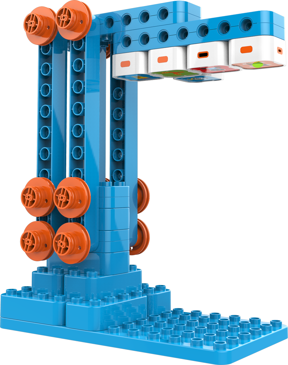 WhalesBot - U10 Pro - STEM fejlesztő játék - 3-6 éveseknek - 26 építhető játék