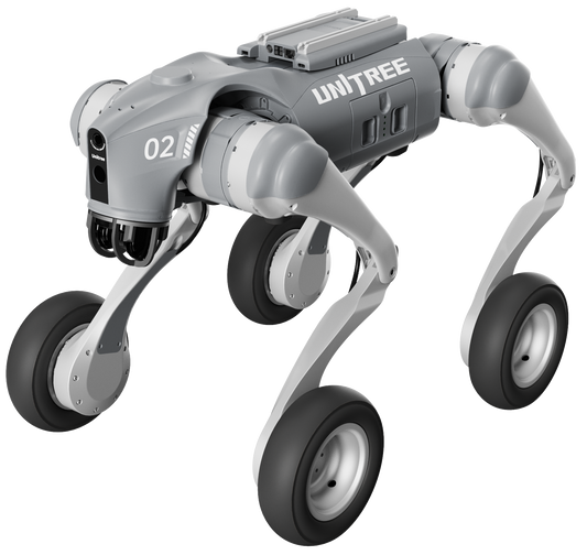 Unitree Go2-W Smart - Négylábú, kerekes AI robotplatform - 100 TFlops